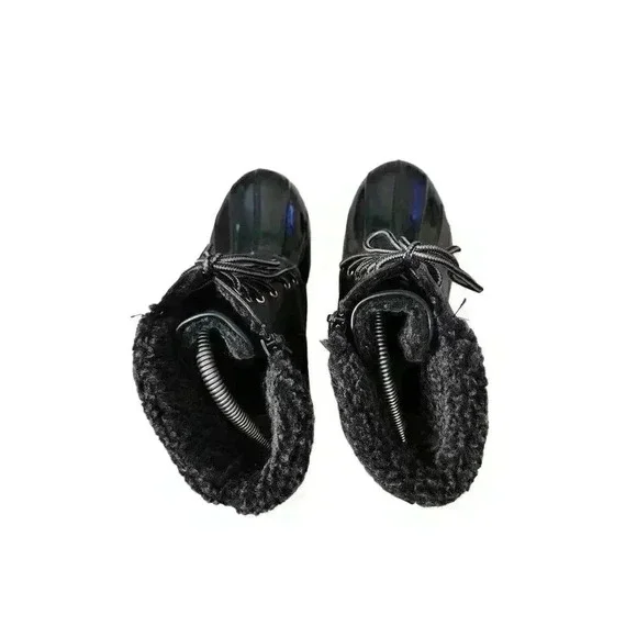 Nature Breeze Womens Winter Boots Mid Calf Waterproof Faux Fur Black Size 3 - Picture 6 of 10